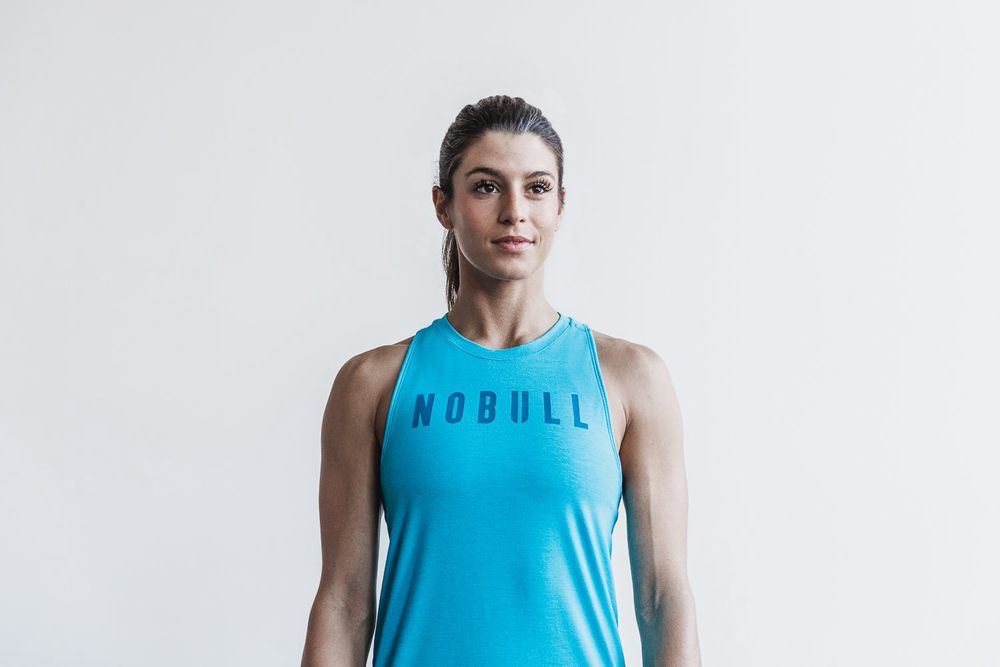 NOBULL High-Neck Tank Üstleri Bayan - Mavi - Turkiye (VTZ-542069)